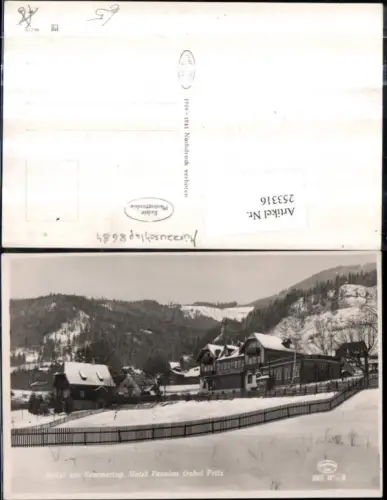 253316,Spital am Semmering Hotel Pension Onkel Fritz Winterbild