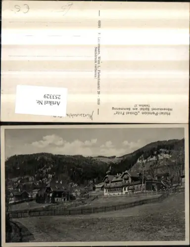 253329,Spital am Semmering Hotel Pension Onkel Fritz