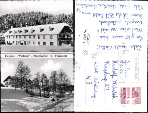 253702,Pension Wieland Mooshuben b. Mariazell Winterbilder Mehrbildkarte