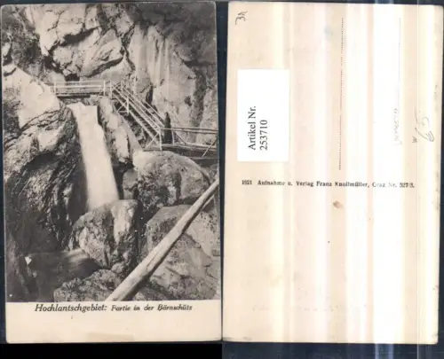 253710,Hochlantschgebiet Partie in d. Bärenschütz Wasserfall b. Mixnitz