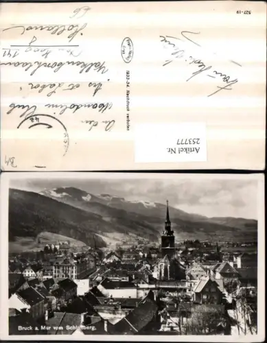 253777,Bruck an d. Mur Totale vom Schlossberg