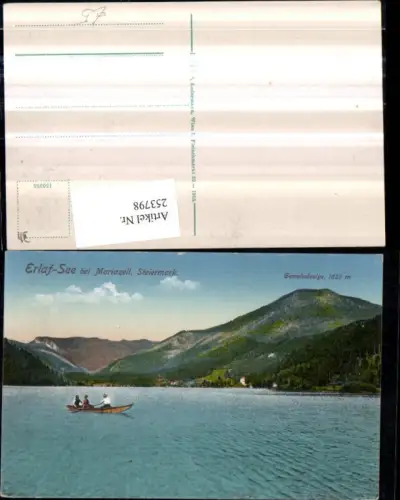 253798,Erlafsee Erlaufsee See b. Mariazell Ruderboot m. Gemeindealpe