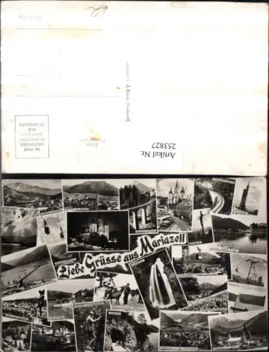 253827,Mariazell Totale Erlaufsee Seilbahn Walster Kaiserdenkmal Kirche Mariazellerbahn Bürgeralpe Sessellift Wasserfal