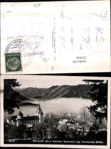 253836,Mariazell Totale Nebel geg. Hochschwab