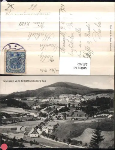 253862,Mariazell Totale vom Sigmundsberg aus