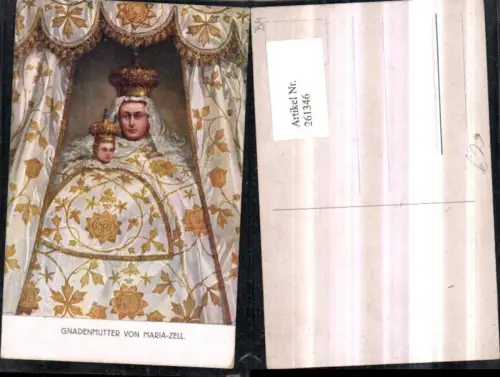 261346,Künstler AK Gnadenmutter von Mariazell Detailansicht