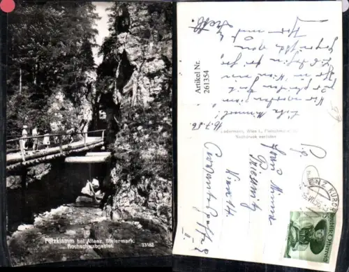 261354,Fölzklamm Klamm b. Aflenz Partie Brücke