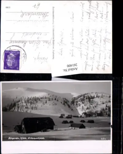 261400,Bürgeralm b. Aflenz Totale Bergkulisse Winterbild