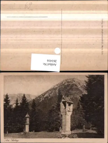 261416,Am Seeberg b. Turnau Bildstöcke Bergkulisse