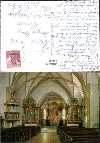 261419,Pfarrkirche Kirche Aflenz Innenansicht Kanzel