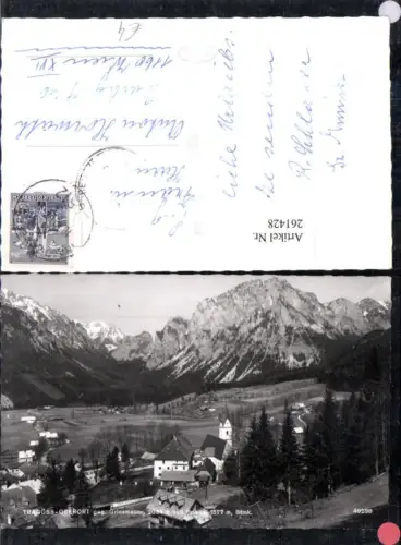 261428,Tragöß-Oberort Totale geg. Griesmaer u. Pribitz Bergkulisse