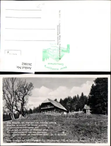 261862,Peter Roseggers Geburtshaus in Alpl b. Krieglach