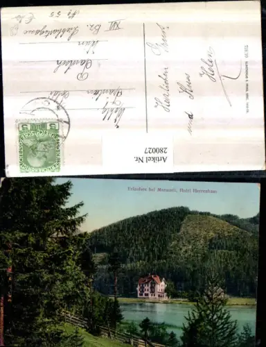 280027,Erlaufsee See b. Mariazell m. Hotel Herrenhaus