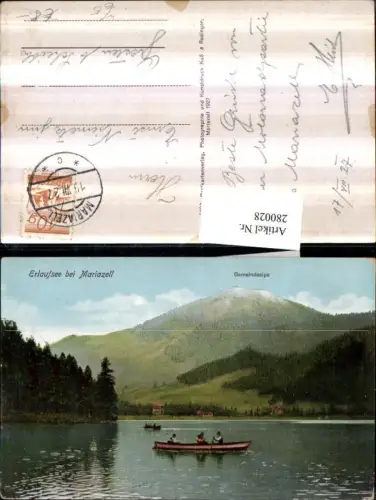 280028,Erlaufsee See b. Mariazell Boote Ruderboote m. Gemeindealpe