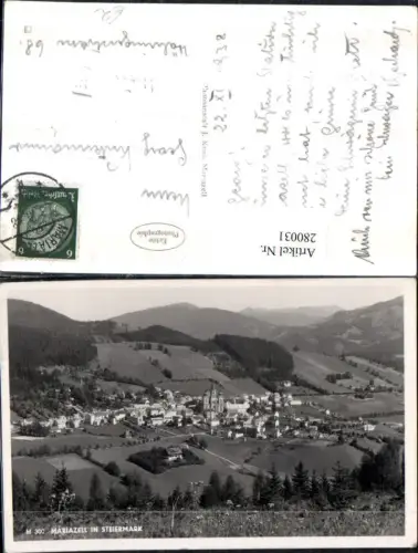 280031,Mariazell Totale Bergkulisse
