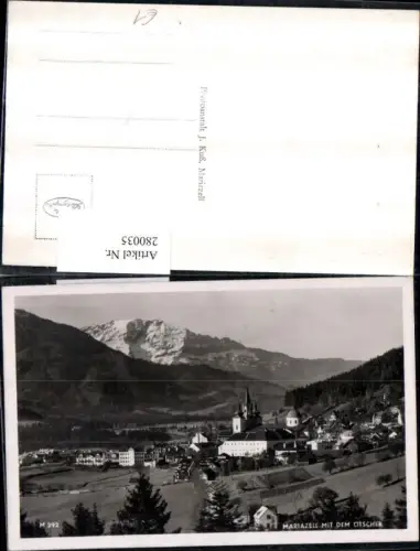 280035,Mariazell Totale m. Ötscher Bergkulisse