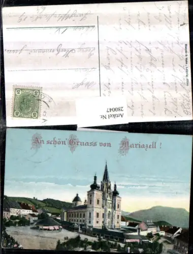 280047,An schön Gruaß von Mariazell Kirche