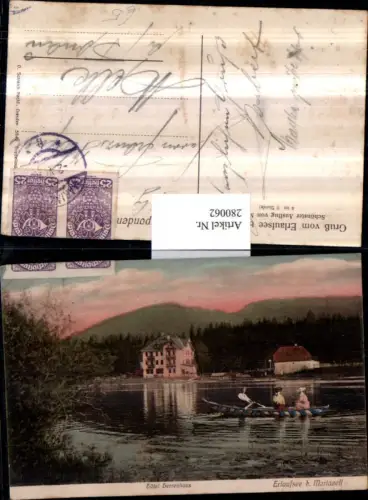 280062,Erlaufsee See b. Mariazell Ruderboot u. Hotel Herrenhaus