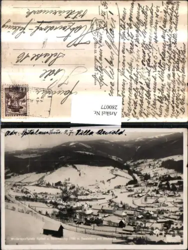 280077,Spital am Semmering Totale m. Stuhleck Winterbild