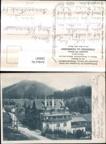 280087,Steinhaus am Semmering Erholungsheim Stuhleckerhof