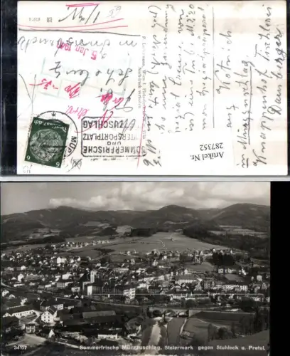 287352,Mürzzuschlag Totale geg. Stuhleck u. Pretul