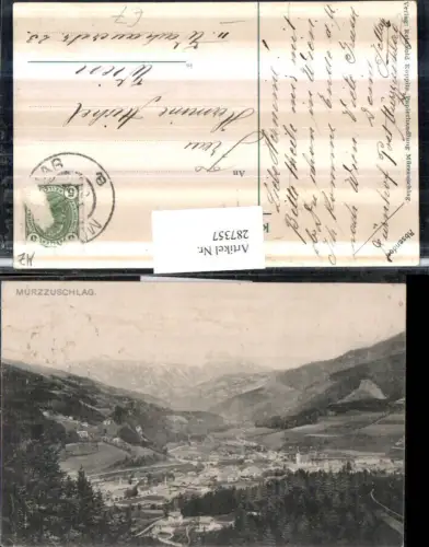 287357,Mürzzuschlag Totale Bergkulisse