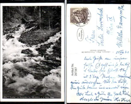 287387,Die 7 Quellen im Karlgraben b. Neuberg an d. Mürz Wildbach