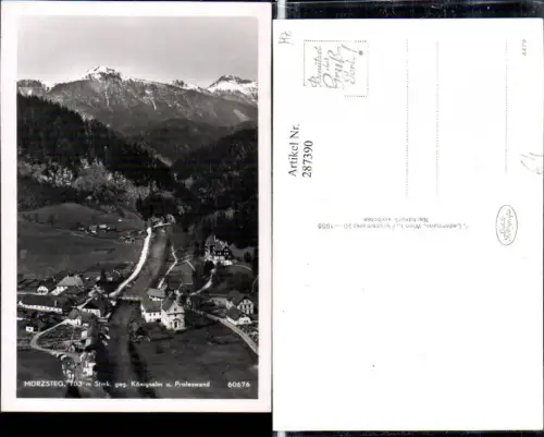 287390,Mürzsteg Totale geg. Königslam u. Proleswand Bergkulisse