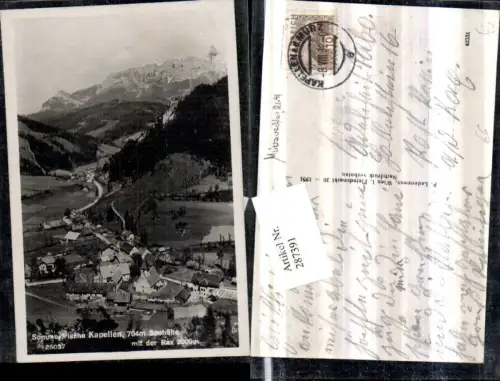 287391,Kapellen Totale mit d. Rax Bergkulisse