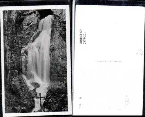 287392,Totes Weib b. Frein an d. Mürz Wasserfall Kreuz