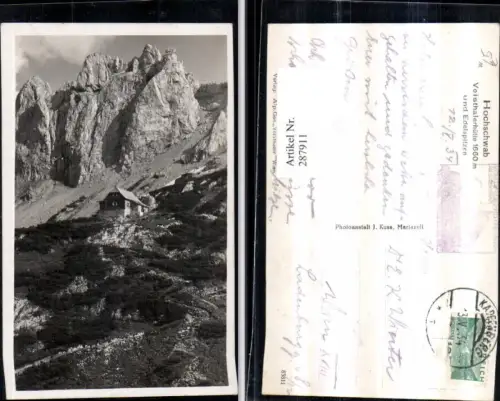 287911,Hochschwab Voisthalerhütte Berghütte u. Edelspitzen Bergkulisse b. St. Ilgen