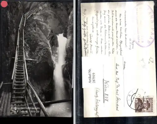 287919,Hochlantsch Bärenschütz Klamm Wasserfall Leitern b. Mixnitz