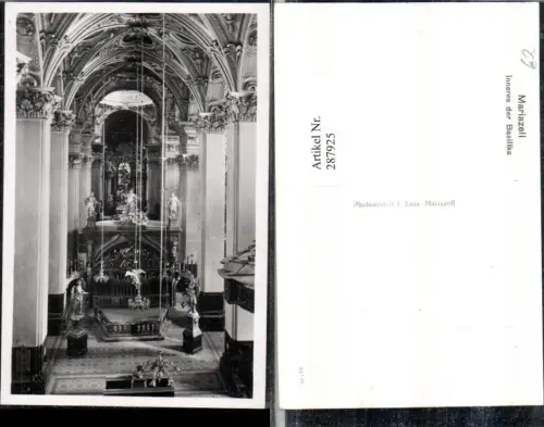 287925,Mariazell Innenansicht d. Basilika Kirche