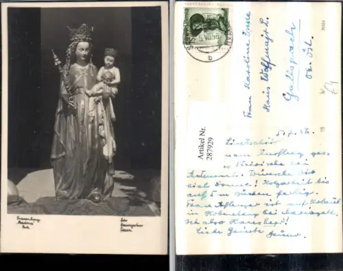 287929,Frauenberg Madonna Statue pub Foto Baumgartner