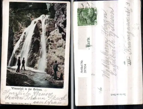 287934,Wasserfall in d. Grünau b. Mariazell pub Schneider e Lux 10283