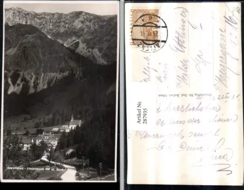 287935,Seewiesen Teilansicht Bergkulisse