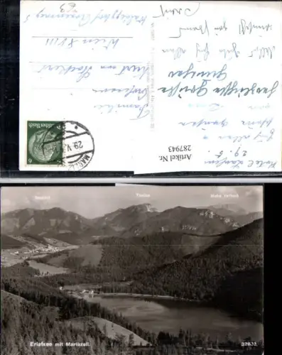 287943,Erlafsee Erlaufsee m. Mariazell Totale Bergkulisse