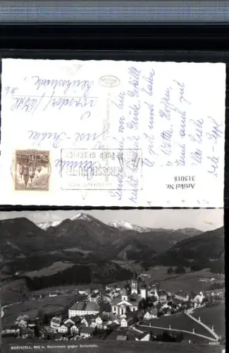 315018,Mariazell Totale geg. Zellerhüte Bergkulisse