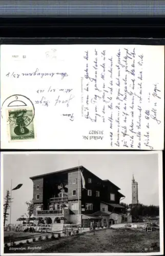 315027,Bürgeralpe b. Mariazell Berghotel Aussichtsturm