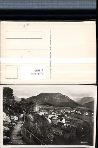 315030,Mariazell Totale Bergkulisse Wegpartie
