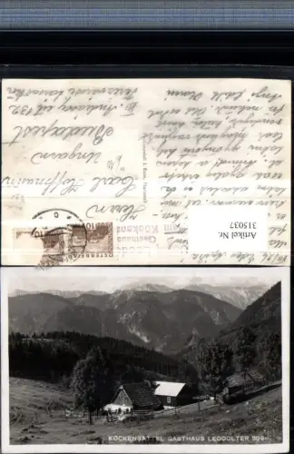 315037,Köckensattel Gasthaus Leodolter b. Gußwerk Bergkulisse