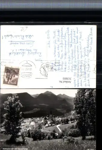 315055,Mariazell Totale m. d. Zellerhüten Bergkulisse