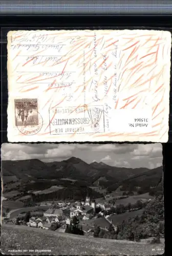 315064,Mariazell Totale m. Zellerhüten Bergkulisse