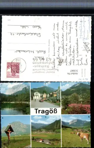 315087,Tragöß-Oberort Totale Kreuzteich Pribitz Wegkreuz Pichl-Großdorf Mehrbildkarte