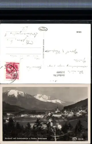 315099,Mariazell Totale m. Gemeindealpe u. Ötscher Bergkulisse