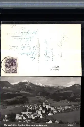 315115,Mariazell Totale geg. Zellerhüte Bergkulisse
