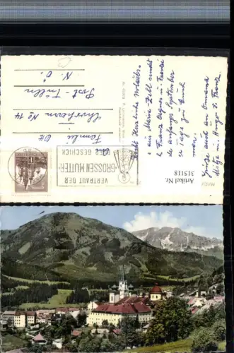 315118,Mariazell Totale m. Gemeindealpe u. Ötscher Bergkulisse