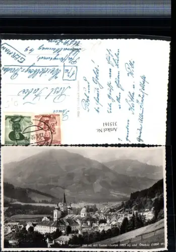 315161,Mariazell Totale m. Gemeindealpe u. Ötscher Bergkulisse