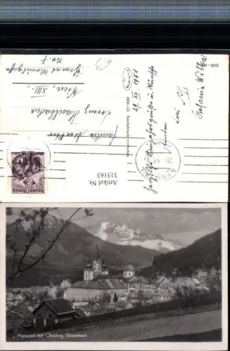 315163,Mariazell Totale m. Ötscher Bergkulisse
