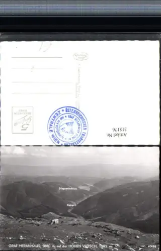 315176,Graf Meranhaus Berghütte auf d. Hohen Veitsch Bergkulisse